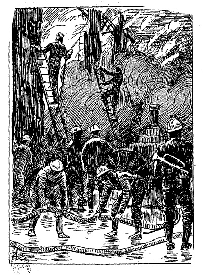 parfois une &eacute;tincelle, / Lentourant de pompiers qui grimpent &agrave; l&eacute;chelle, / Fait dun paisible immeuble un crat&egrave;re qui bout